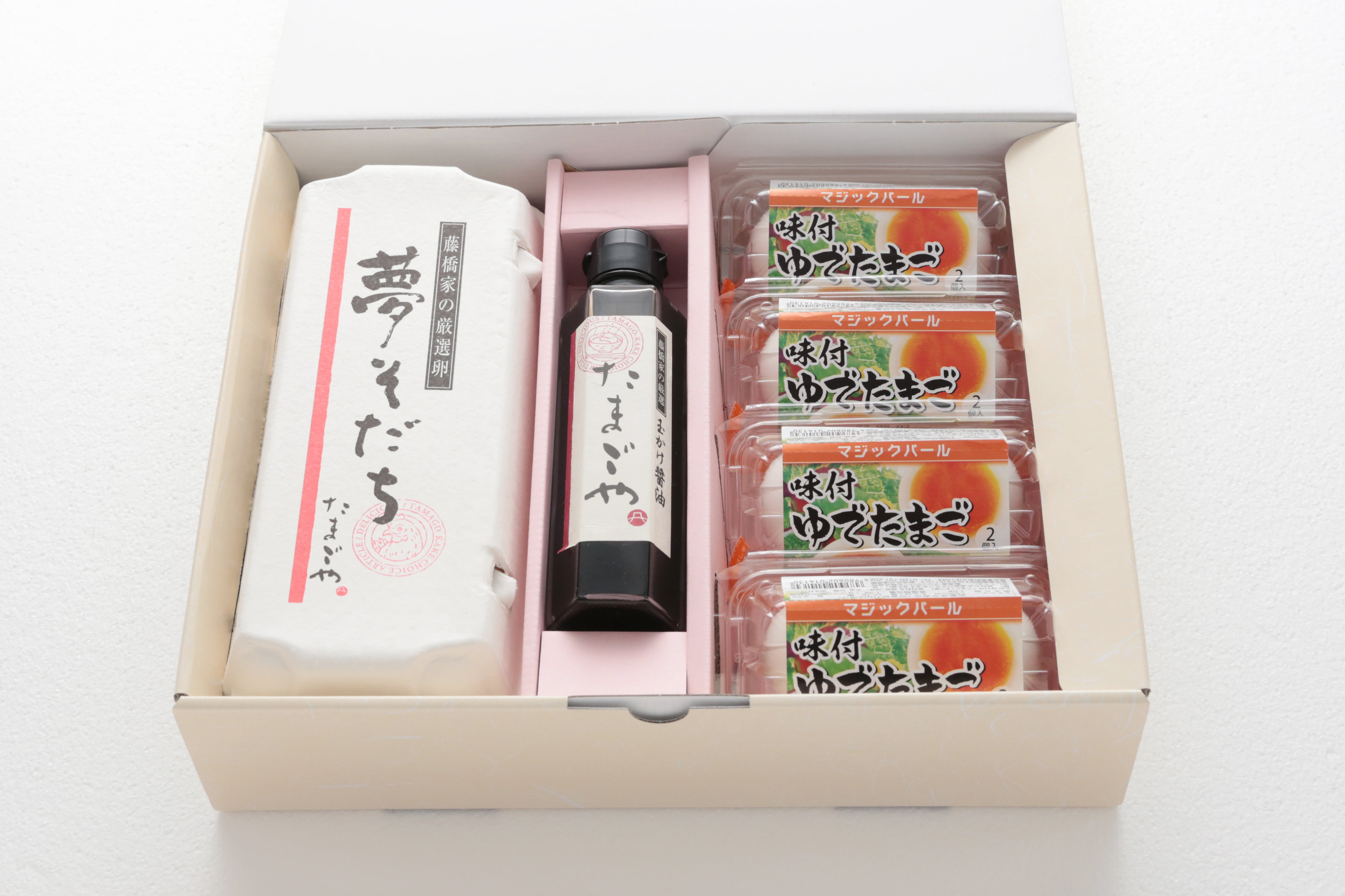B8夢そだちたまごとマジックパールと醤油セット(送料別)